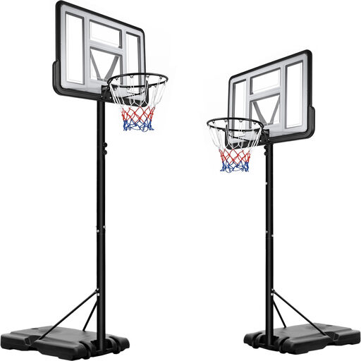 Basketball Hoop with Portable Stand, 110 cm Backboard