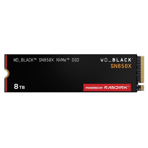 WD_BLACK SN850X 8TB NVMe M.2 Gaming SSD