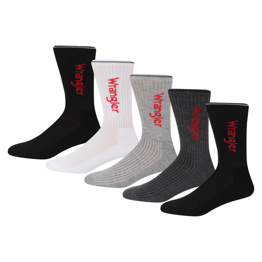WRANGLER SPORTS SOCKS PAGE-BLACKS/WHITE/GREY MARL/CHARCOAL MARL/43-46