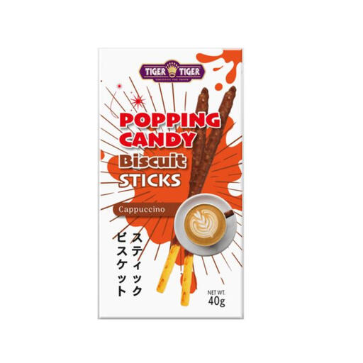 Tiger Tiger Popping Candy Biscuits Sticks Cookies And Cream