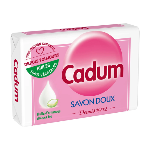 CADUM Gentle Organic Sweet Almond Oil Solid Soap 100 g