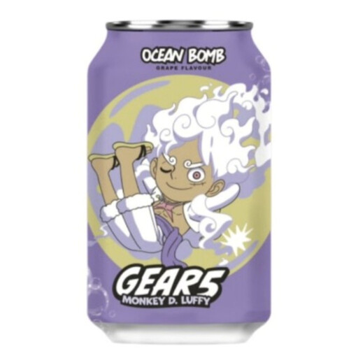 OCEAN BOMB OB One Piece Soda Drink GRAPE 330ml