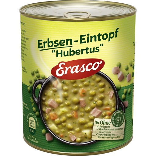 Erasco Pea stew Hubertus 800 g