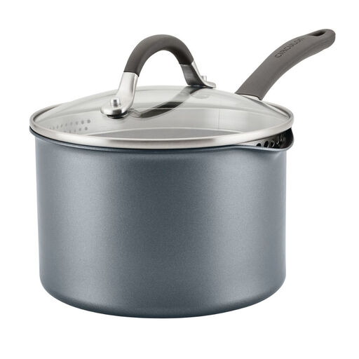 Circulon ScratchDefense Aluminium Non-Stick Straining Saucepan