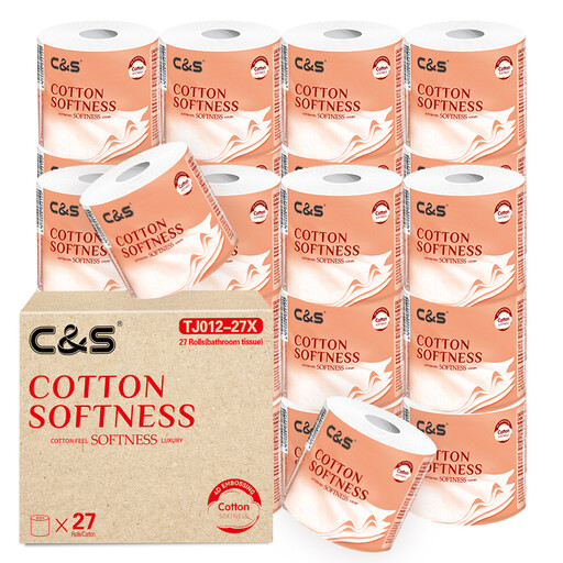 C&S 4-lagiges 120g Toilettenpapier, 27 Rollen