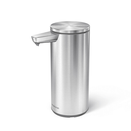 Simplehuman 266ml Rechargeable Sensor Soap Pump Dispenser, Brushed Stainless Steel