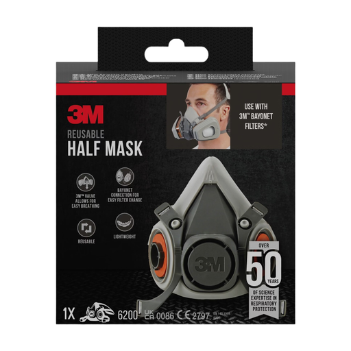 3M SAFETY Half Mask with Dual Filter