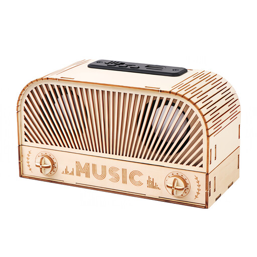 MIMI DIY Wooden Bluetooth Speaker 3D Puzzle Model Gift for Adults
