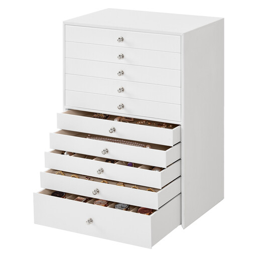 Ochama x SONGMICS Jewellery Organiser with Drawers, 10-Tier