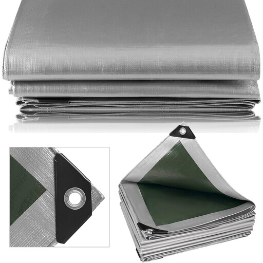 Woltu Tarpaulin 3x4 m Waterproof, 280 g/m² PE