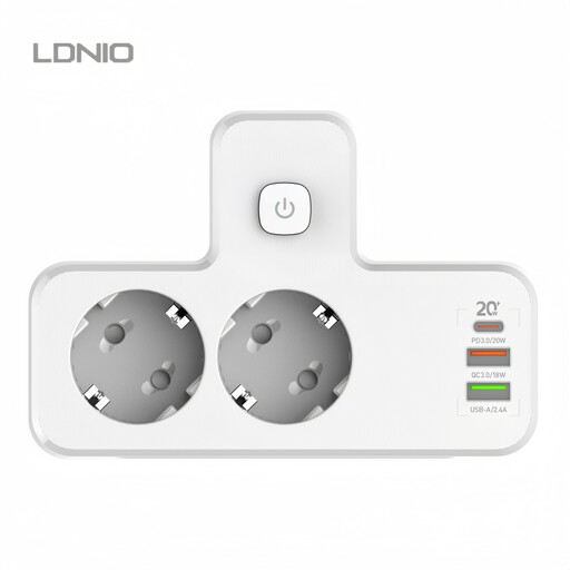 LDNIO Bloc Multiprise sans Fil PD20W Multi-USB