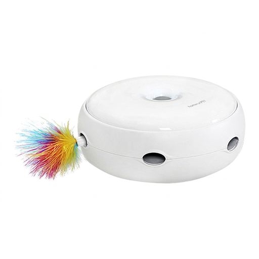 homerunPET Automatic Cat Toy (Round), 6-Hole Random Popping Pins, Wave-Chasing Hunt Game, Eco-Friendly Recyclable Material, Safe & Durable