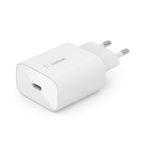 Belkin BOOST CHARGE 25W USB-C PD PPS Single Port Wall Charger White