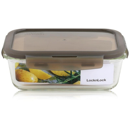 LocknLock Boroseal Heat-Resistant Glass Rectangular Food Storage Container, 630 ml