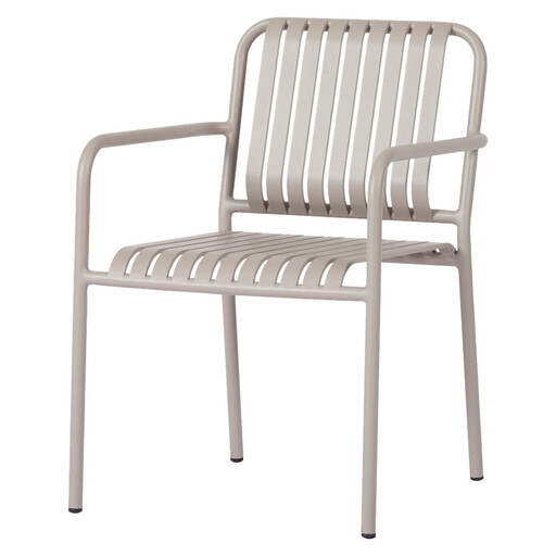 ENVY Stapelbarer Garten-Metallstuhl in Flint Grey