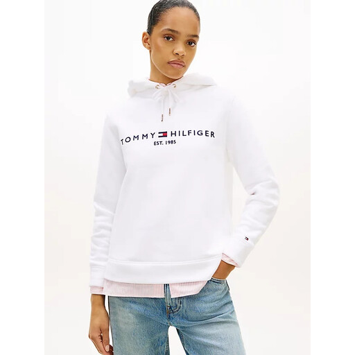 Tommy Hilfiger Heritage Hilfiger Hoodie LS Women White M
