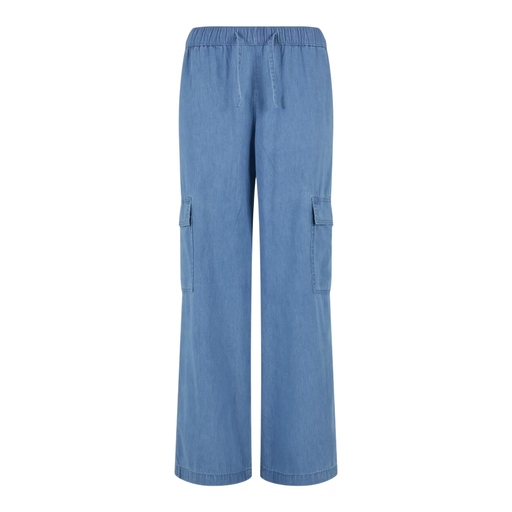 Urban Classics Ladies Light Denim Cargo Pants