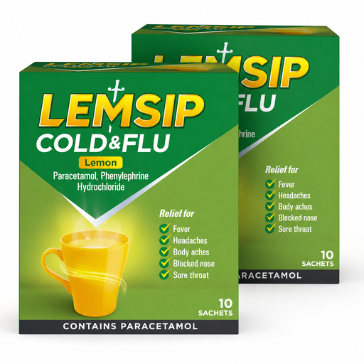 Lemsip Cold & Flu Relief Drink Lemon Flavour