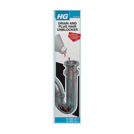 HG Bathroom Drain & Plug Hair Unblocker 450ml