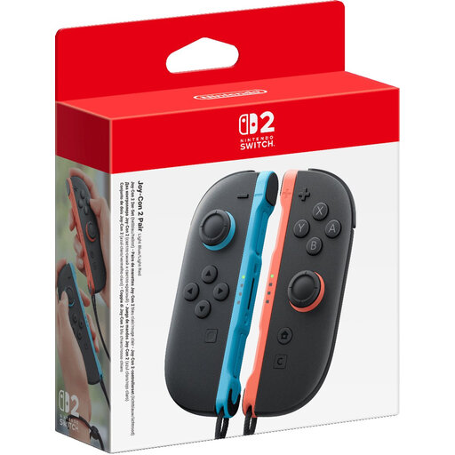 Nintendo Official Switch 2 - Joy-Con 2 Pair - Light Blue / Light Red