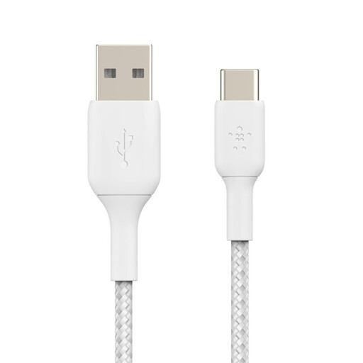 Belkin Braided USB-A to USB-C Cable 15cm White