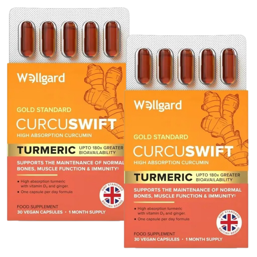 Wellgard Curcuswift with Vitamin D3 & Ginger Capsules