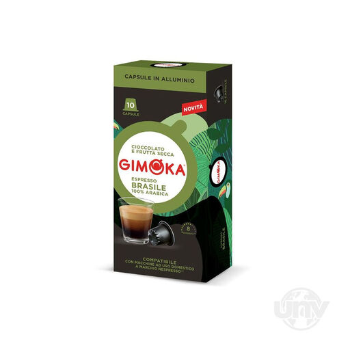 GIMOKA BRASILE, 10 Nespresso-compatible capsules, 55 g