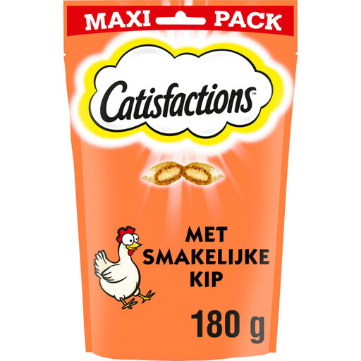 Catisfactions Friandise pour chat au poulet maxipack 180g