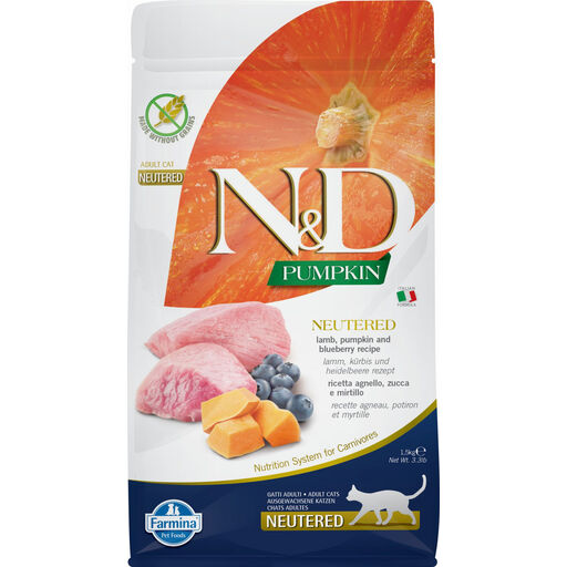 Farmina N&D Pumpkin Neutered Cat Lamb 1.5 kg
