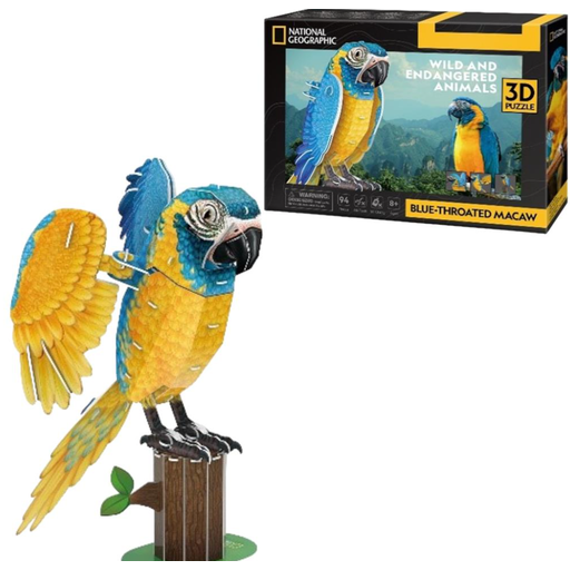 CUBIC FUN National Geographic Ara 3D Puzzle - 94 pieces