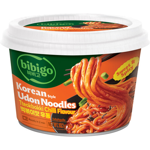 bibigo Korean-Style Spicy Udon Topokki Noodles 187.2g
