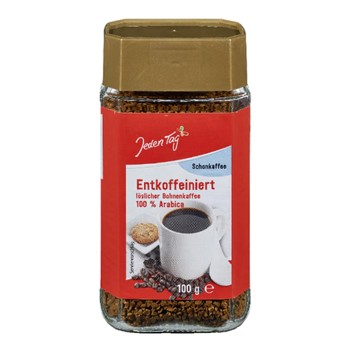 Jeden Tag Decaffeinated Instant Coffee 100 G