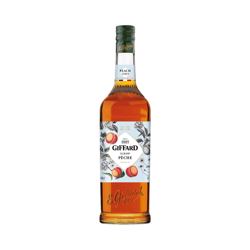 Giffard Pure Cane Sugar Peach Syrup 1L