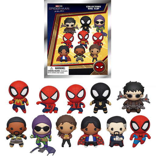 Marvel Spider-man Pvc Blind Bag Keychain One Size 1pc Random Character Authentic Merchandise Collection For Fans Gift