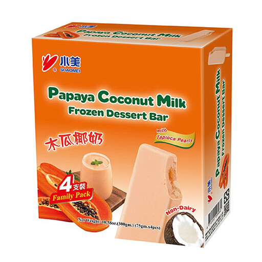 Shaomei Papaya Coconut Milk Ice Bar