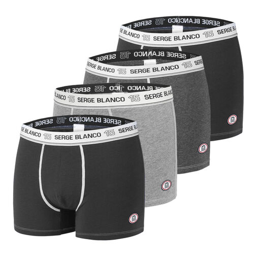 Serge Blanco Men's 4-Pack Cotton Boxers