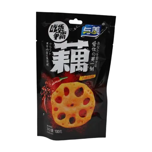 Yu Mei Lotus Root Slices, Sichuan-Style Hot & Spicy Flavor, 100g