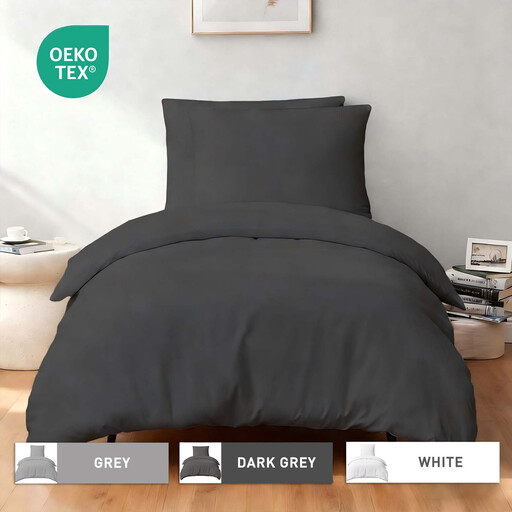 LeBonsoir Bettw?sche-Set 155x220 in Dunkelgrau