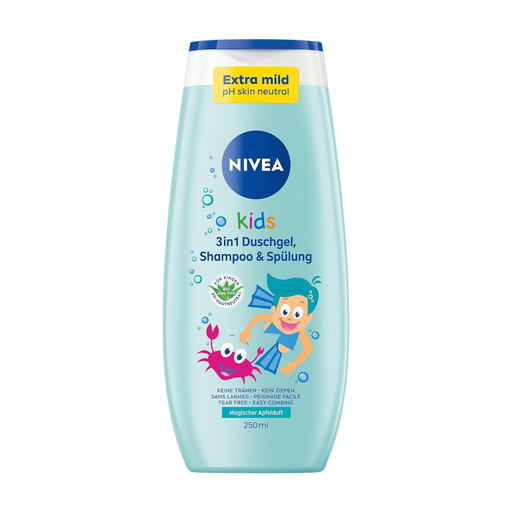 NIVEA Kids 3-in-1 Shower Gel with Apple Scent