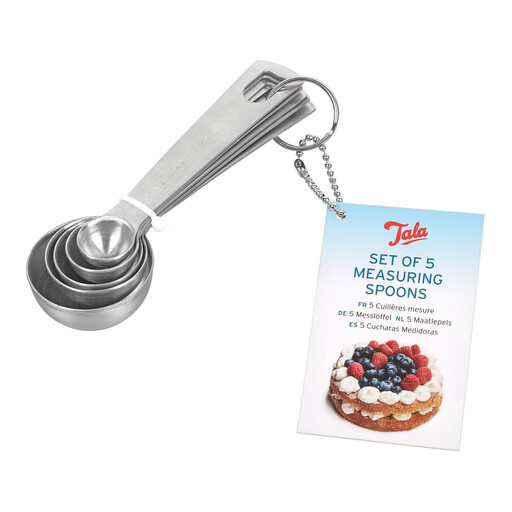 Tala Stainless Steel Measuring Spoons, 5 Piece Set
