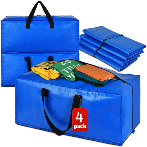 Heavy-Duty Large Storage Bags with Lids (4-Pack)