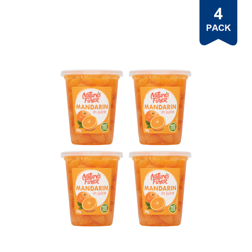 Nature's Finest Mandarins In Juice 390G (4 Packs)