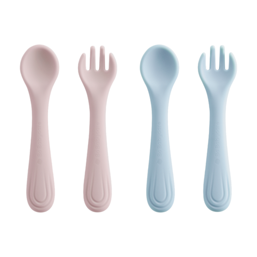 Bc Babycare Silicone Fork and Spoon Set