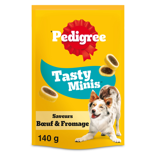Pedigree Tasty Minis Beef & Cheese Dog Treats - 140g