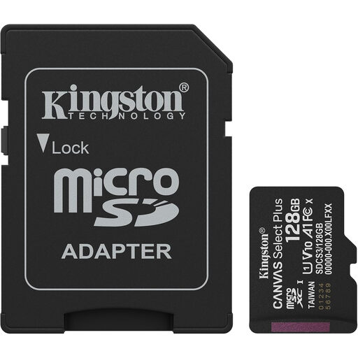 Kingston Canvas Select Plus 128 GB microSDXC Memory Card