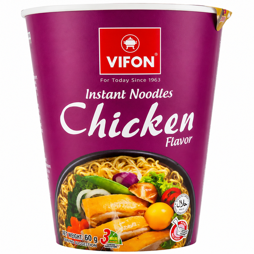 Vifon Cup Noodle Chicken, 60 g cup