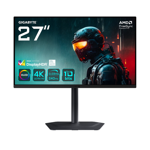 GIGABYTE MO27U2 4K Ultra HD QD-OLED Gaming Monitor