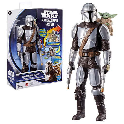 Star Wars The Mandalorian and Grogu 11 inch Lights & Sounds Mandalorian Feature Action Figure