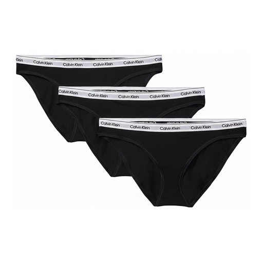 Calvin Klein Bikini Briefs 3-Pack Icon Logo Black M