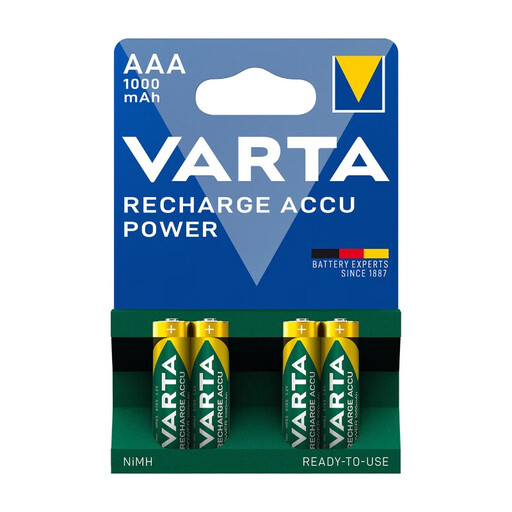 VARTA Recharge Accu 1000 mAh AAA 4-Pack